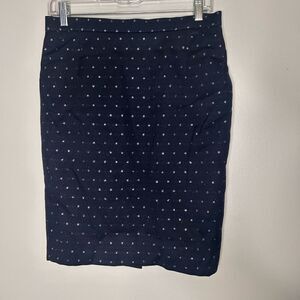 Escada Margaretha Ley Lurex Star Pencil Skirt